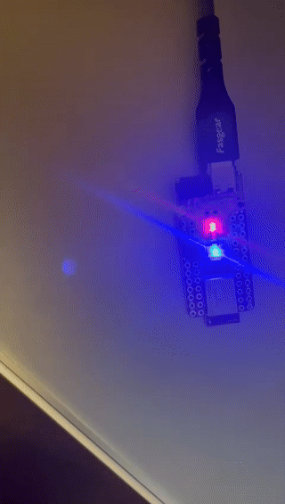 Blinking blue LED on Artemis Nano